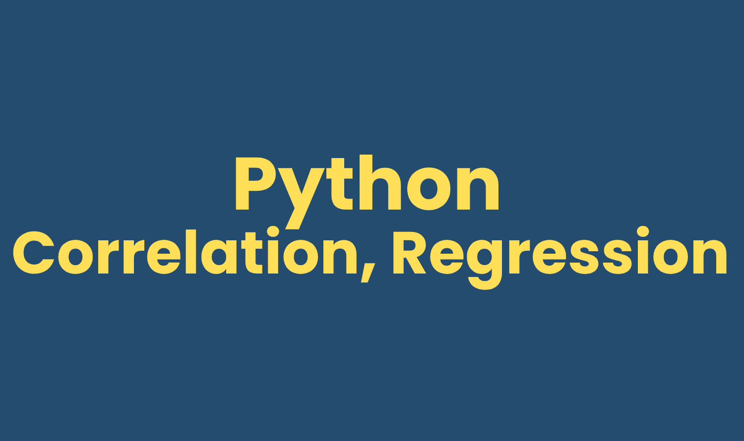 python-correlation-and-regression